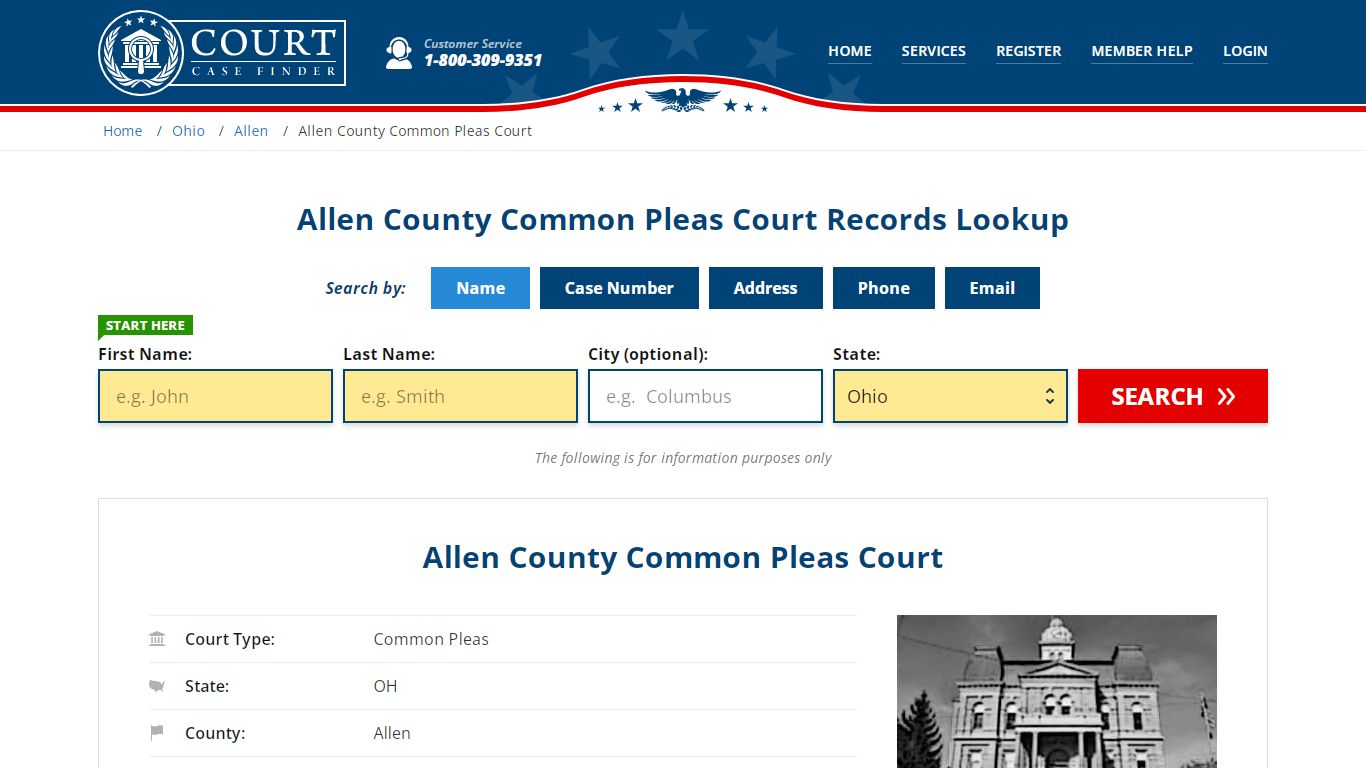 Allen County Common Pleas Court Records | Lima, Allen County, OH Court ...